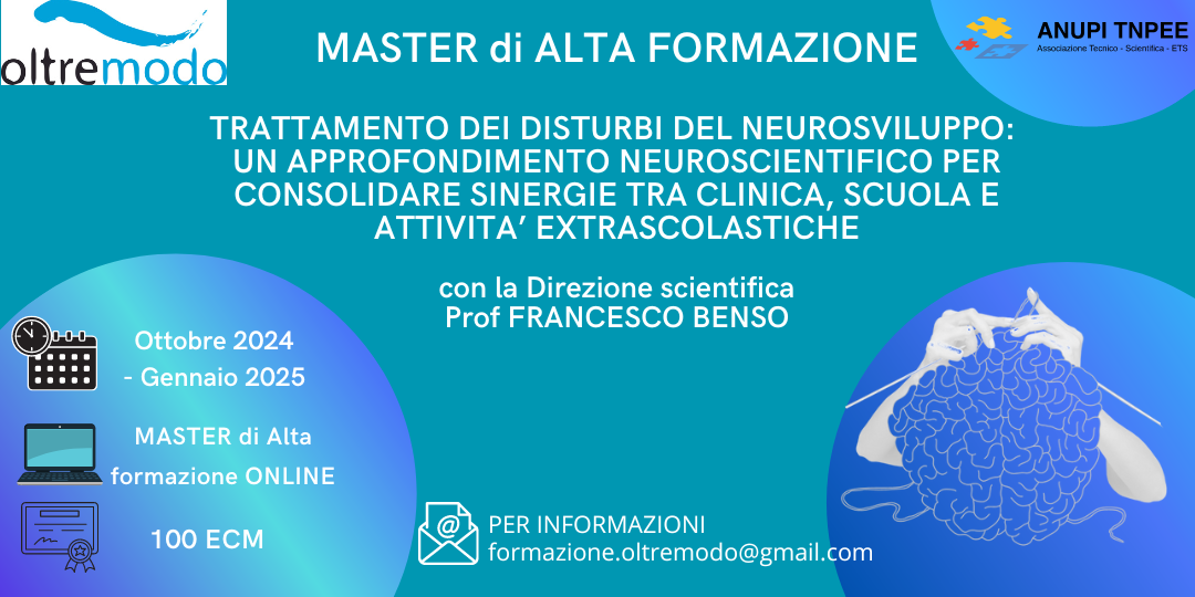 Master di Alta Formazione TRATTAMENTO DEI DISTURBI DEL NEUROSVILUPPO